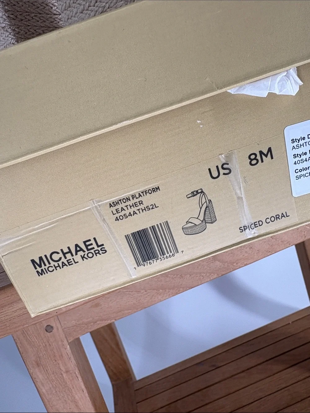 Michael Kors bright red
